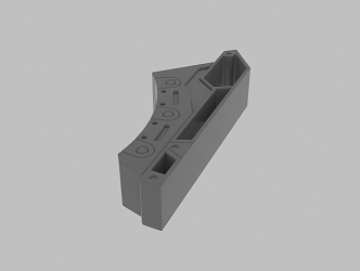 Modern parts up 3d model