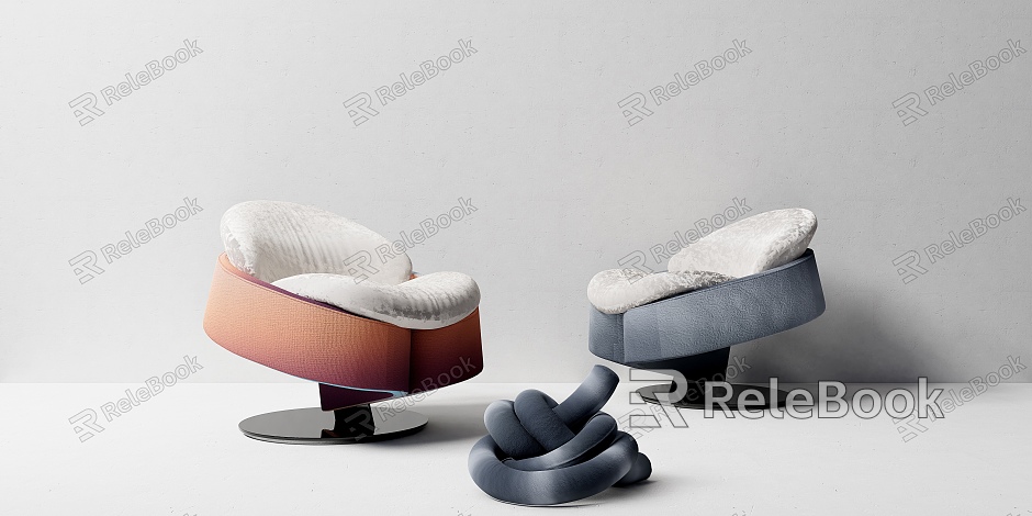 Special-Shaped Sofa Single Sofa Swivel Chair model