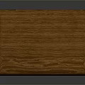 Brown Wooden Stool With Square Seat And Four Legs Simple Design