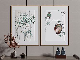 New Chinese Decorative Painting 3d model