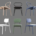 Modern Dining Chairs in Various Colors and Different Designs for Home Interior