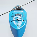 Lightweight Blue Recreational Kayak With Paddle Comfortable Seat And Storage