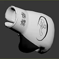 White And Gray Leather Boxing Gloves Placed On Dark Background With Reflection