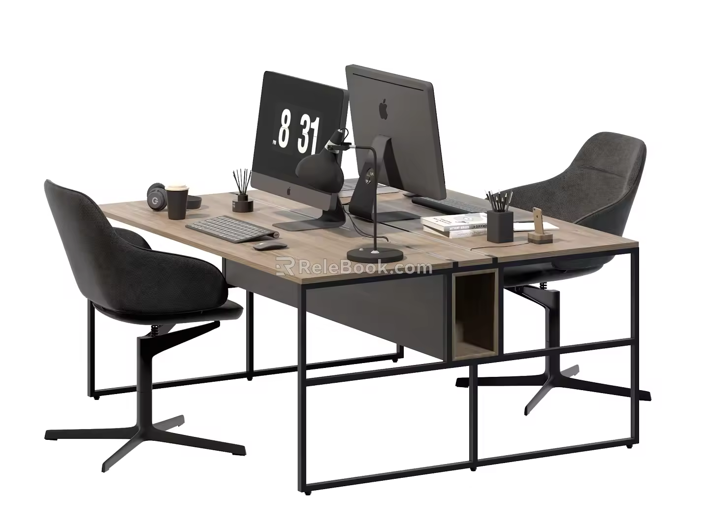 Modern Office Desk and Chair Office Desk and Chair Computer Desk and Chair 3d model