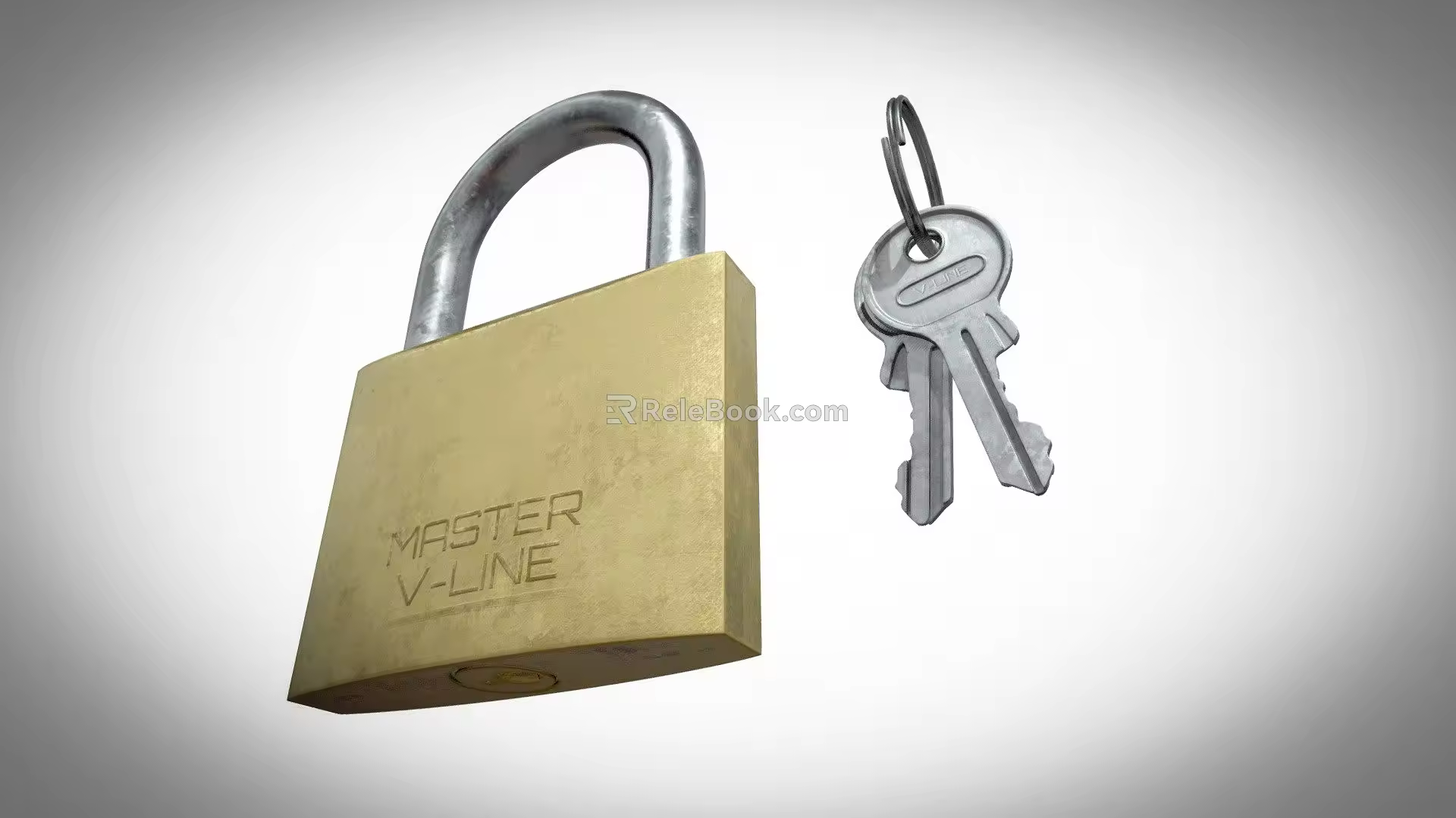 Modern lock key lock key 3d model