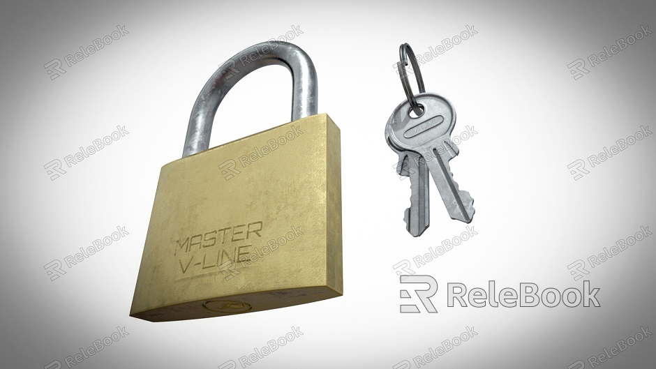 Modern lock key lock key model