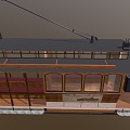 Modern Tram 3d model