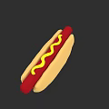 Delicious Classic Hot Dog With Soft Bun Grilled Sausage And Yellow Mustard