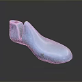 Light Blue Shoe Shaped Medical Device with Open Design and Internal Structure 3d model