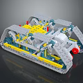 Educational Building Block Toy With Tracked Structure And Colorful Parts For Kids