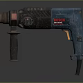 BOSCH Professional Rotary Hammer Drill With Blue Black Design Red Power Button And Ergonomic Handle