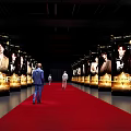 2023 Ocean Engine Baijin Project Red Carpet Scene with Person Posters and Background Boards