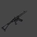 Tactical Assault Rifle With Modern Design Black Finish Rail System And Ergonomic Grip