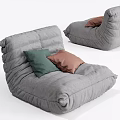 Modern Lazy Sofa Single Sofa Leisure Chair 3d model