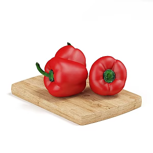 food vegetables bell pepper red pepper color pepper 3d model