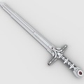 LEGO toy blocks long sword weapon cold weapon 3d model