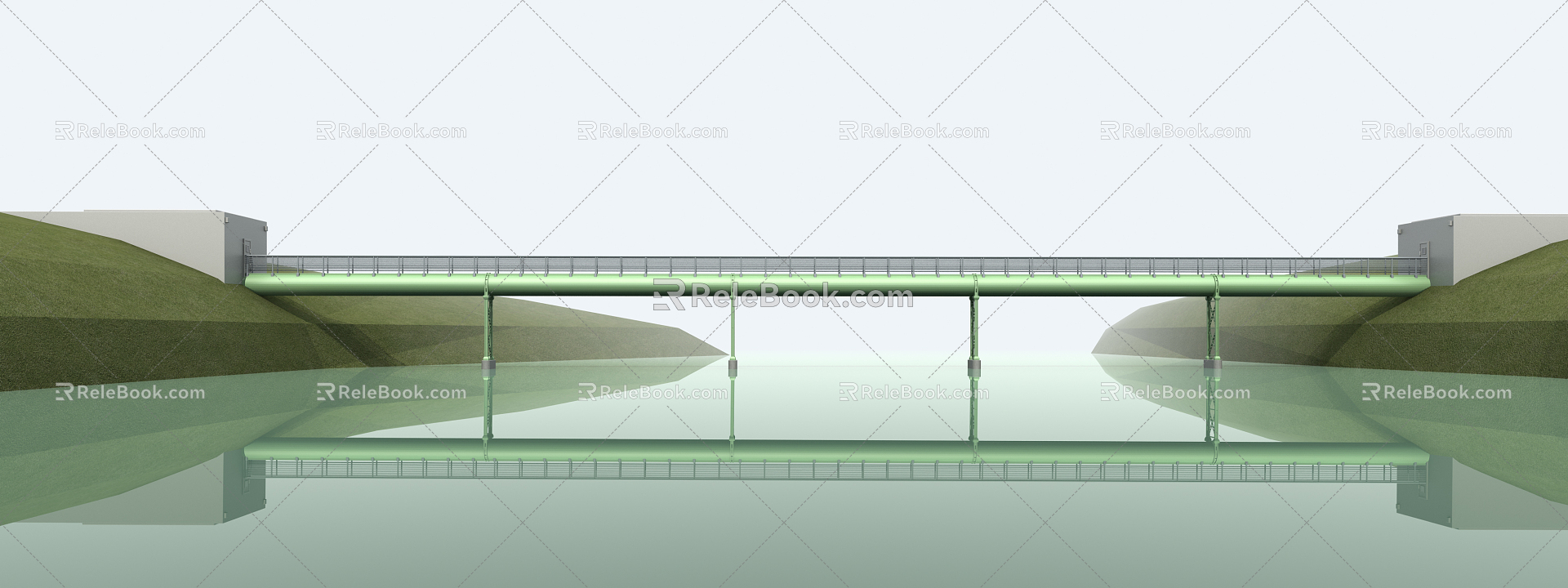 Modern pipeline plant pipeline model