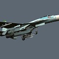 Su-27 fighter flanker jet fighter 3d model