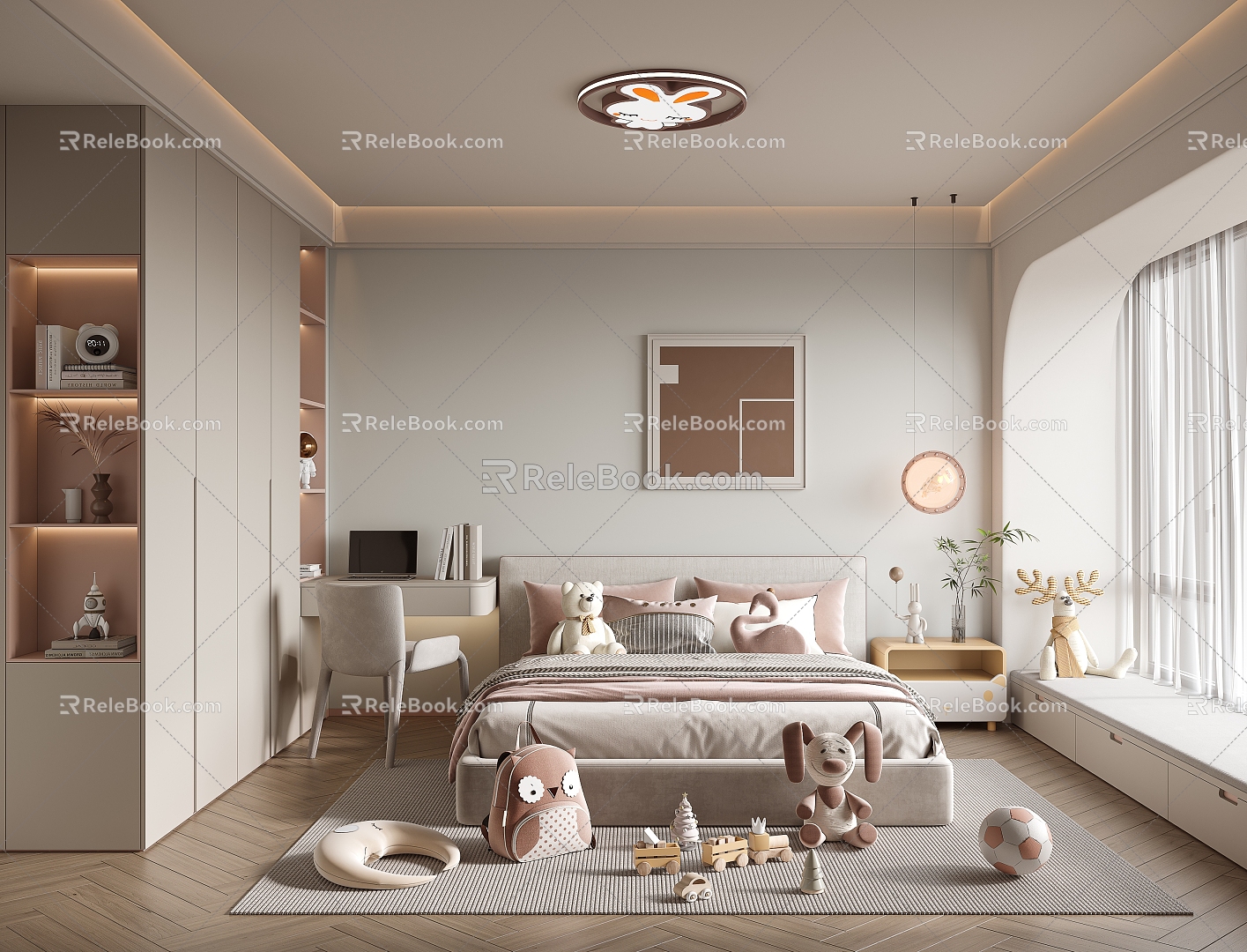 Girls Children's Room 3d model