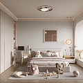 Girls Children's Room 3d model