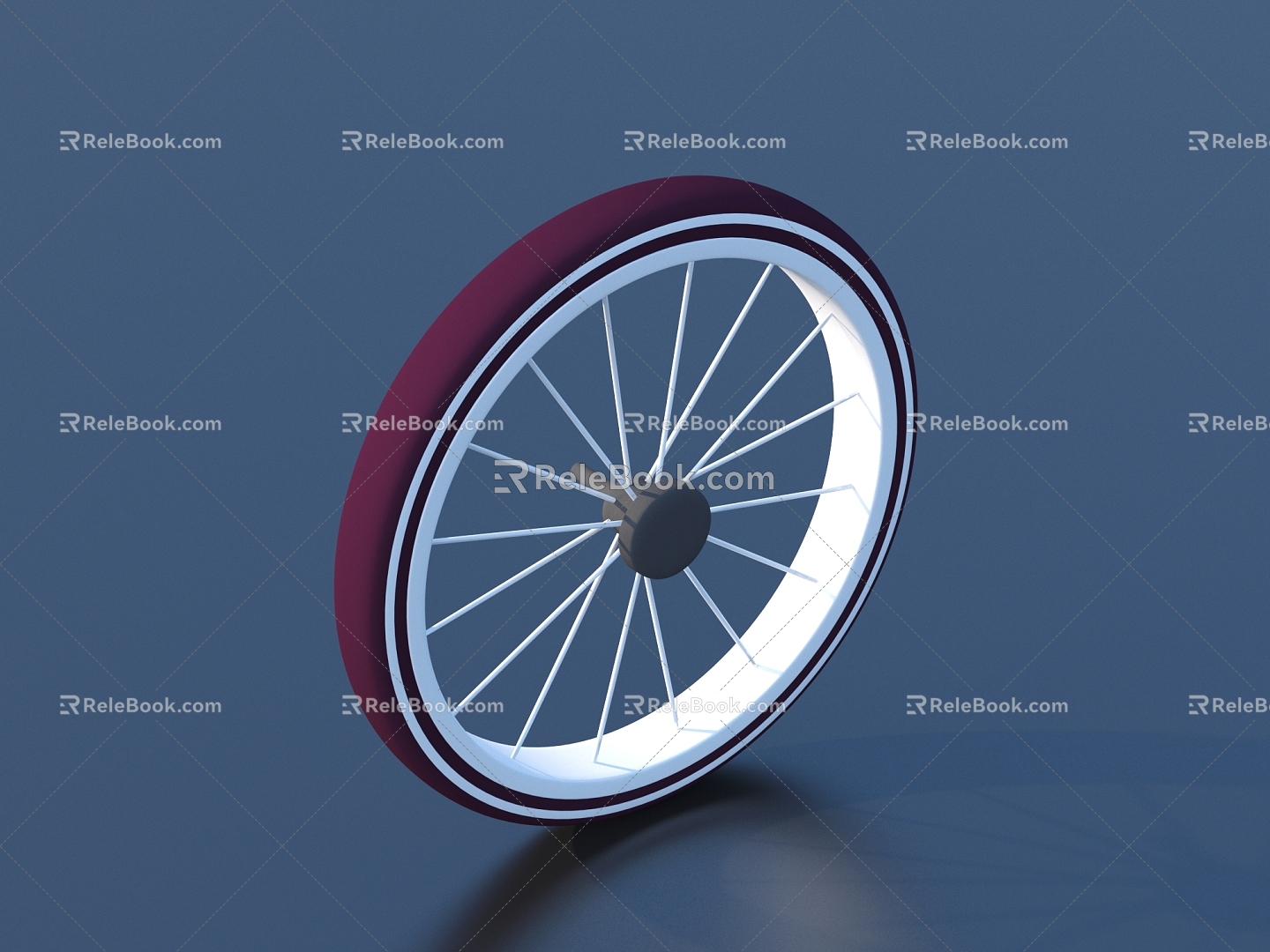 Wheel hub wheel tire 3d model