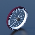 Wheel hub wheel tire 3d model