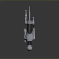 Modern Robot Dog Mechanical Dog Machine Warrior Mechanical Combat Police 3d model