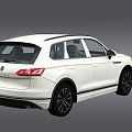 White SUV Car With Modern Sleek Exterior Design Alloy Wheels And Roof Rails