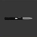 Modern Sci Fi Weapon With Scope Black Body And Silver Barrel 3d model
