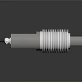 Practical Stainless Steel Cylindrical Household Item With Corrugated Middle And End Holes Design