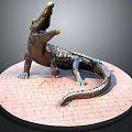 Modern Crocodile Alligator Nile Crocodile carnivore 3d model