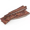 Traditional Paisley Patterned Scarf With Red Brown Tones And Soft Decorative Trim