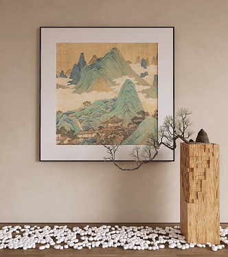 New Chinese Decorative Painting 3d model