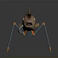 Unique Cartoon Fish Shaped Household Decor Item With Spider Legs And Stripe Pattern