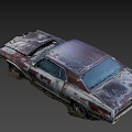 Old muscle car 3d model