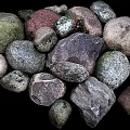 modern stone pile stone block 3d model