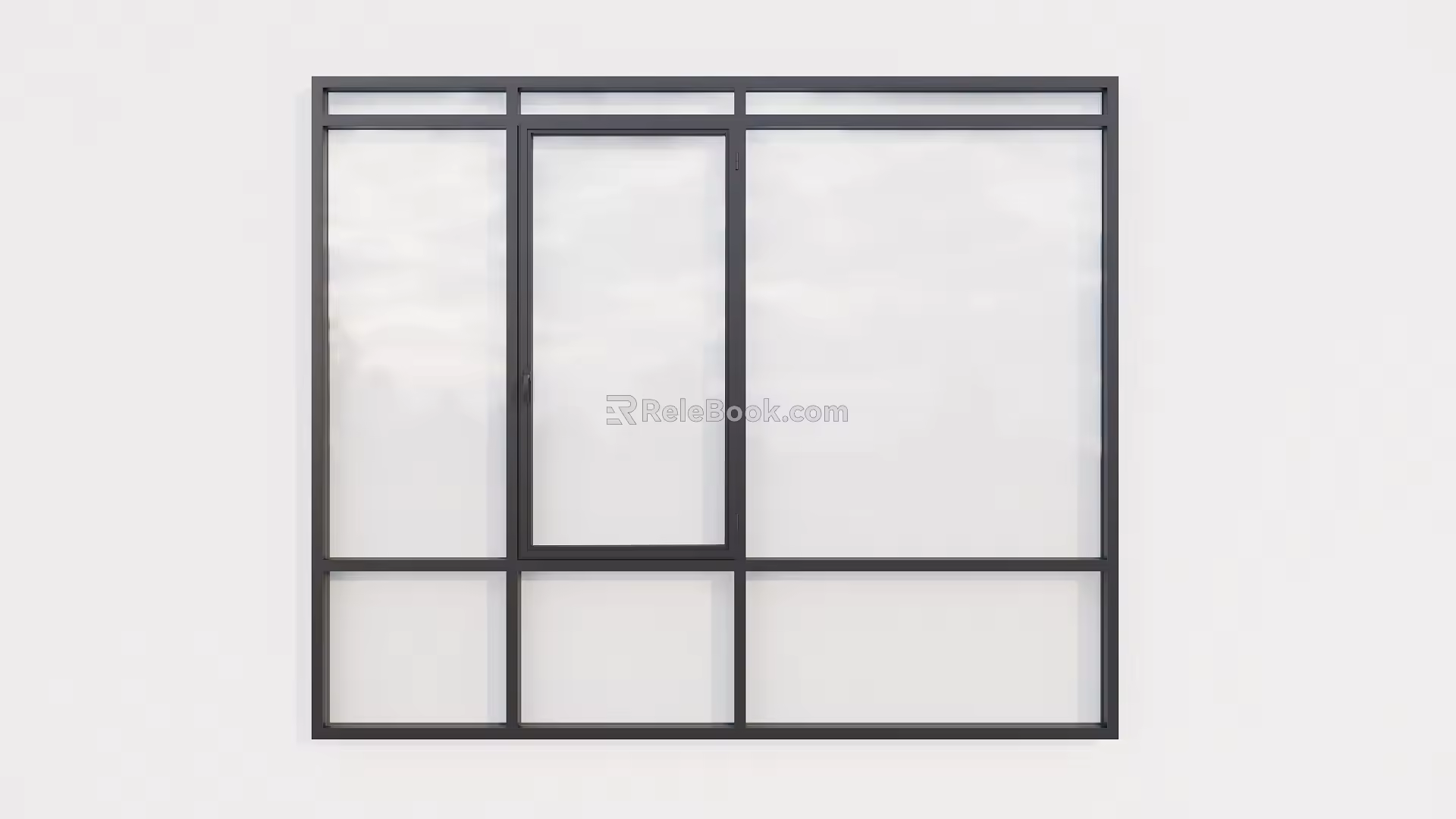 Modern sliding window glass window single window double window 3d model