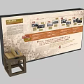 Novatel Display Board Featuring Text Image Sections And Small Table For Information