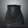 Fashionable Structured Leather Collar Design For Modern Clothing With Detailed Stitching