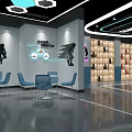 Modern Sports Shoe Specialty Store Interior With Altitude Sign Shelves And Seating Area