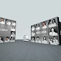 HIMO Exhibition Booth With 3D Letters Photo Wall And Display Stand