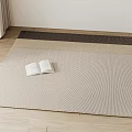 Modern Carpet Square Carpet Open Book 3d model