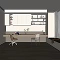 Modern study 3d model