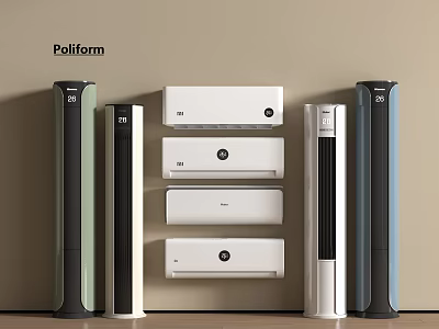 Air Conditioning Modern Air Conditioning Vertical Air Conditioning Hanging Air Conditioning 3d model