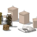 Clear Glass Spice Jars With Airtight Lids For Modern Kitchen Countertop Storage And Herbs