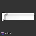 White Decorative Molding Component for Interior Architectural Design and Trim