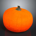 Fresh Ripe Orange Whole Pumpkin Healthy Vegetable For Cooking And Diet