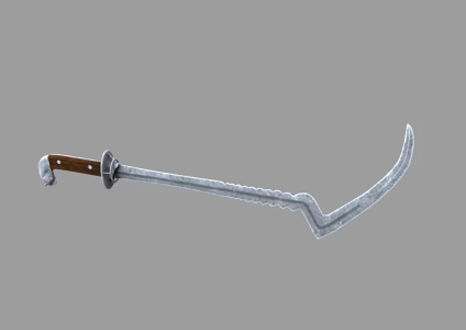 Anti Cavalry Sabre Cold Weapon Ancient Weapon Sabre PBR Material Next Generation Sword Medieval Weapon Sickle Game Equipment 3d model