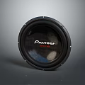 Pioneer High Quality Subwoofer Audio Device With Black Circular Design And Powerful Bass