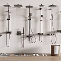 Modern Shower Embedded Hidden Shower 3d model
